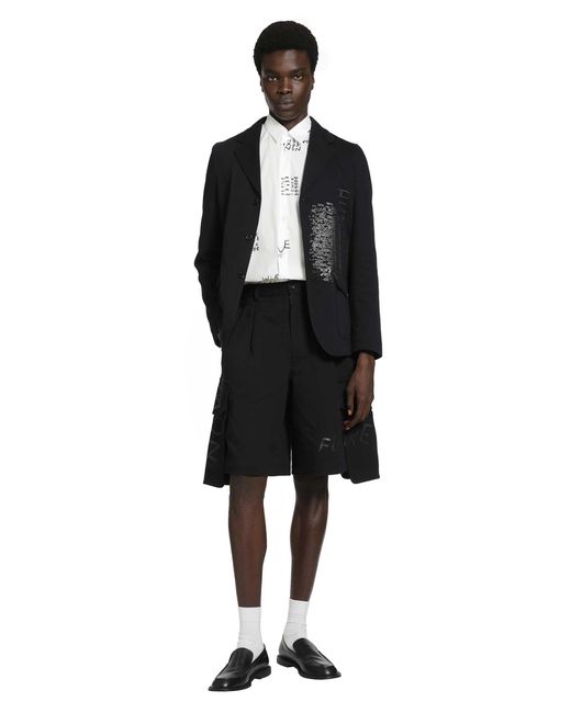 Comme des Garçons Black Cotton Jacket for men