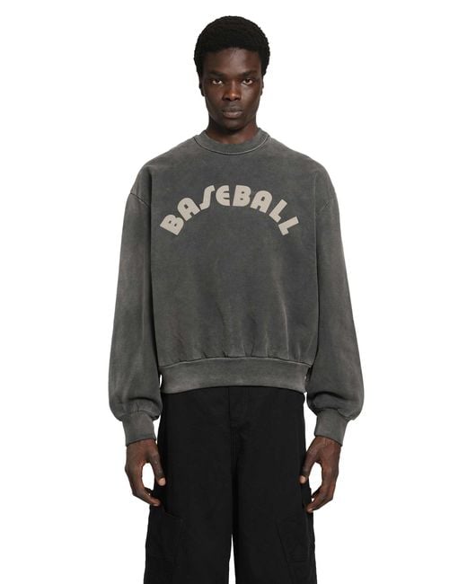 Fear Of God Black Baseball Classic Half Raglan Sweatshirt for men