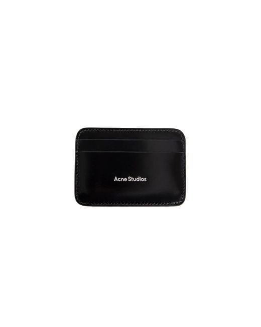 Acne Black Leather Card Holder