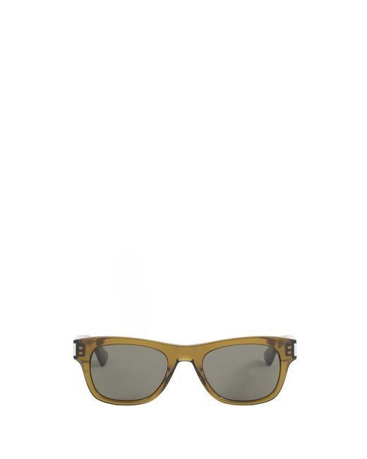 Saint Laurent Green Square Sunglasses for men