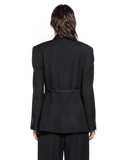 Balenciaga Black Wrap Tuxedo Blazer