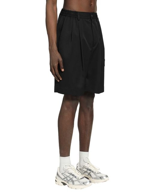 Ssstein Black Bermuda Shorts for men