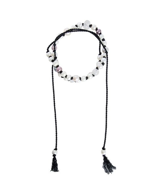 KUNDO White K- 142 Kiza Necklace for men