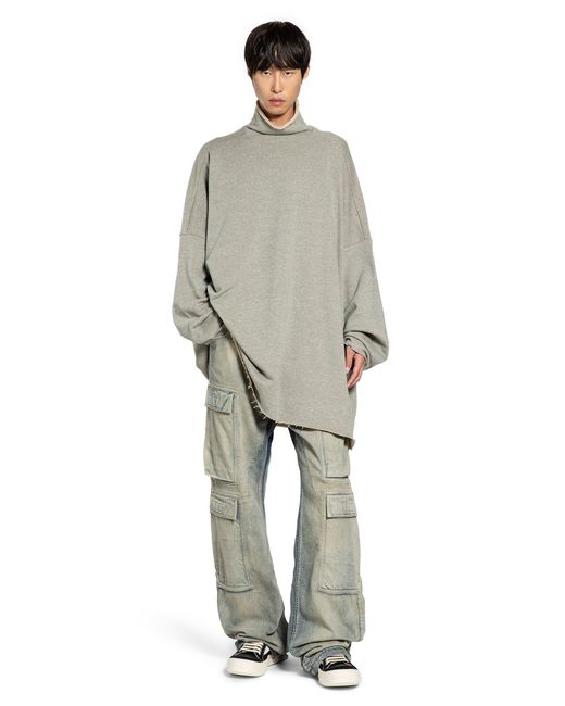 Rick Owens Green Double Cargo Jeans for men