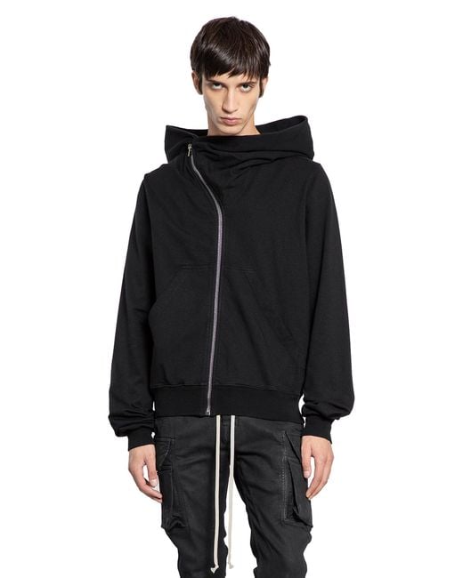Rick Owens Black Concordians Mountain Hoodie for men
