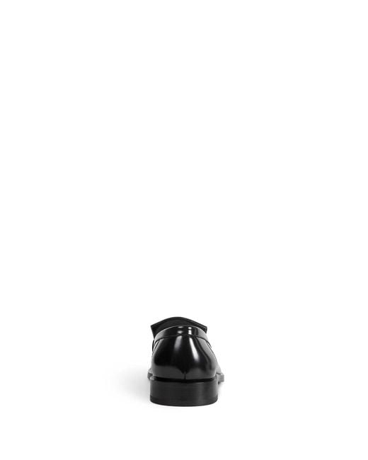 Jil Sander Black Leather Loafers for men