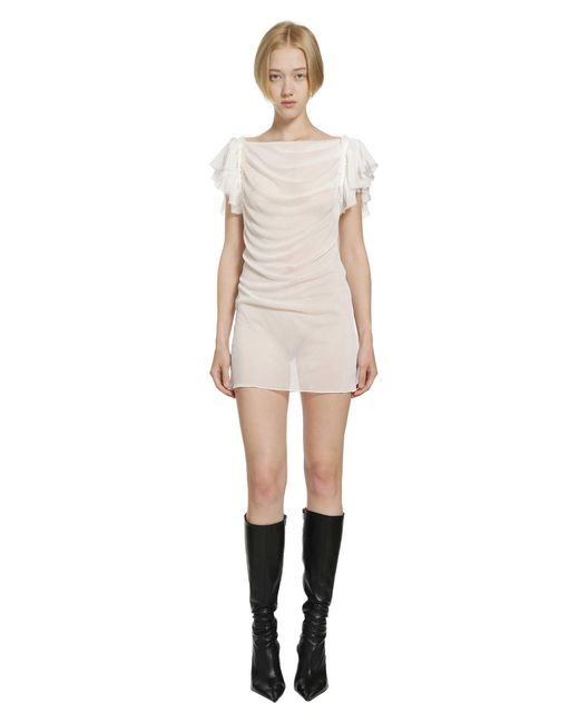Daisy London Natural Angelic Wing'Ed Shift Dress
