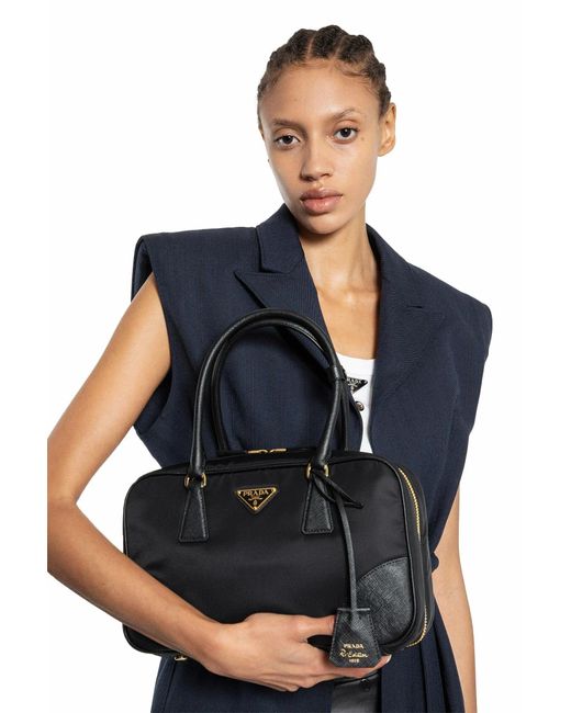 Prada Black Re-Edition 1978 Medium Re-Nylon Bag