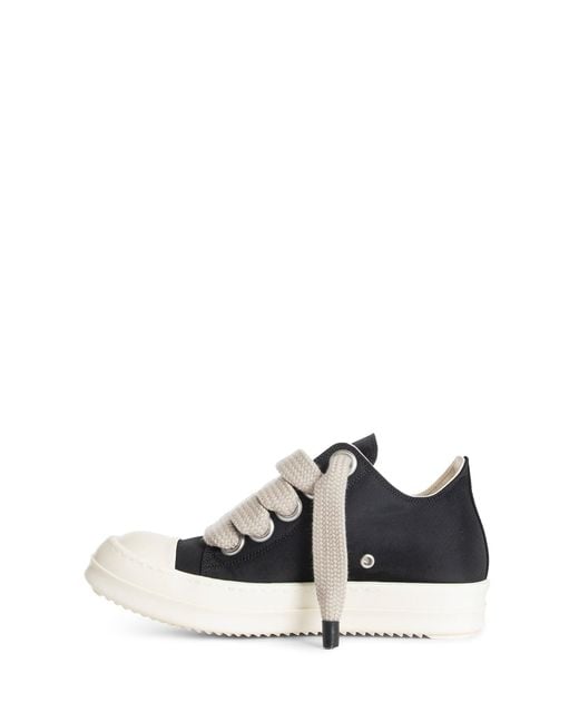 Rick Owens Black Concordians Jumbolace Low Sneaks