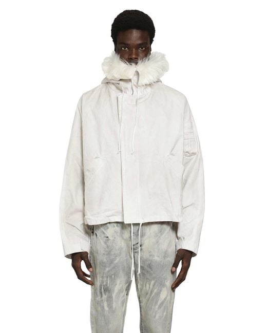 ALEXANDER DIGENOVA Helicopter Parka in White for Men | Lyst