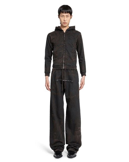 JORDANLUCA Black Absorber Hoodie for men