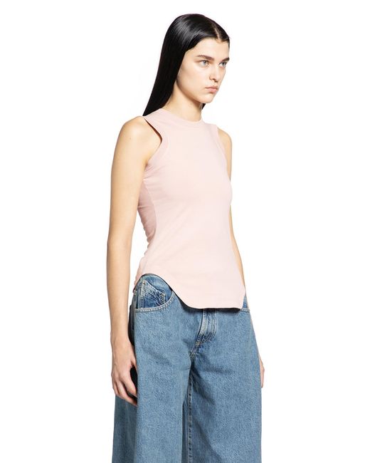 The Attico Blue Light Jersey Tank Top