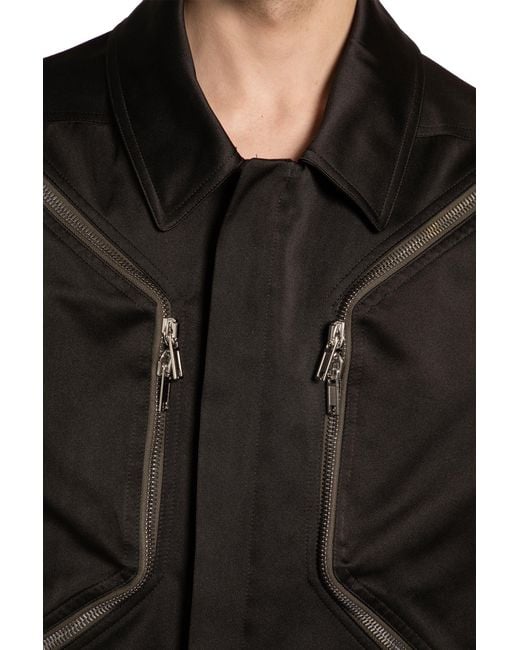 Rick Owens Black Temple Heizer Mac Jkt for men