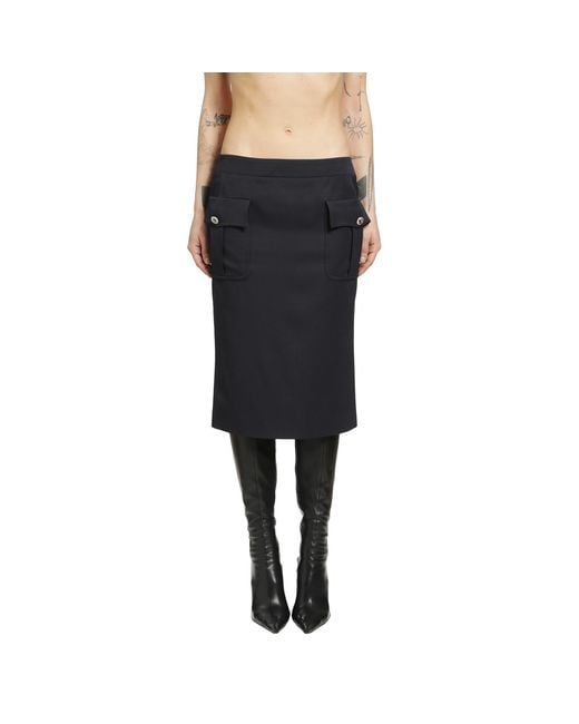 McQueen Black Pencil Skirt