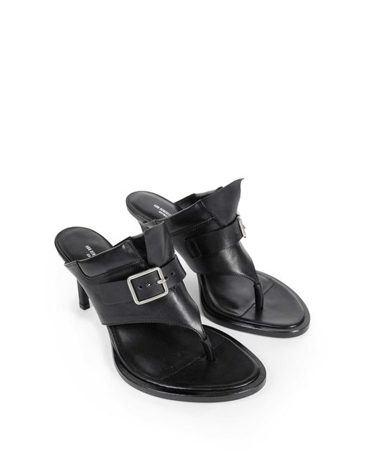 Ann Demeulemeester Black Bri Thong Mules