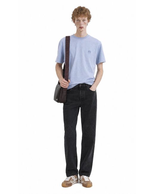 Loewe Black Anagram Baggy Jeans for men