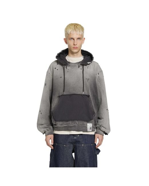 Maison Mihara Yasuhiro Gray Sun Faded Like Hoodie for men