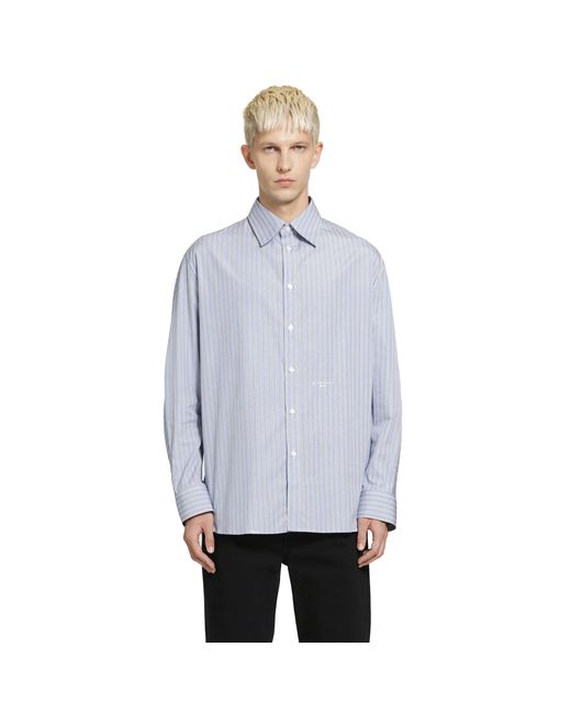 Givenchy Blue Pinstriped Shirt for men