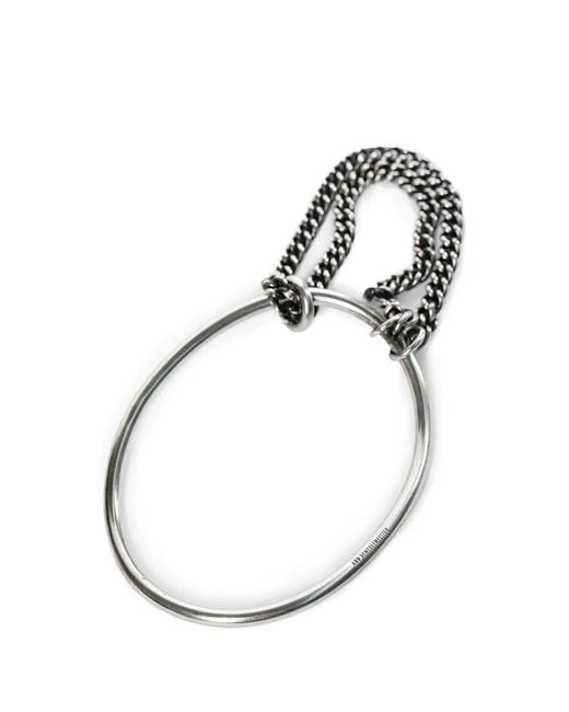 Ann Demeulemeester White Vokko Bangle