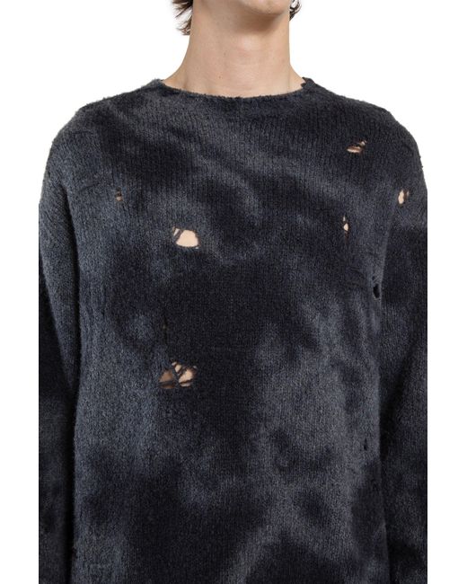 Uma Wang Blue Maglione A Girocollo for men