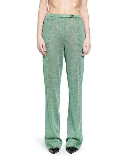 Miu Miu Green Lurex Pants