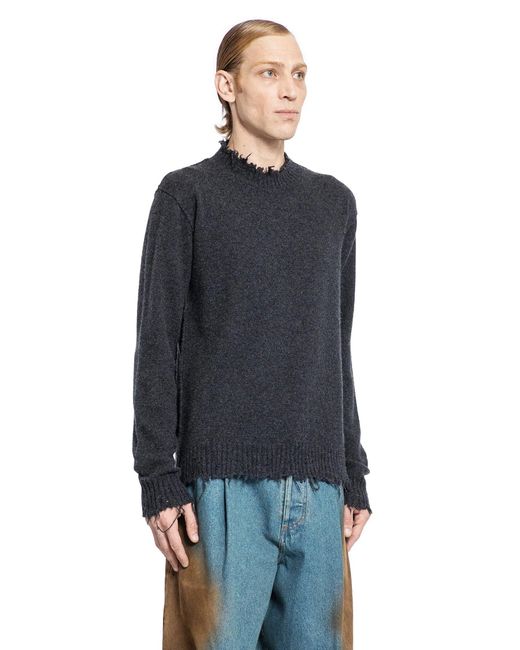 Uma Wang Blue Long Sleeve Sweater for men