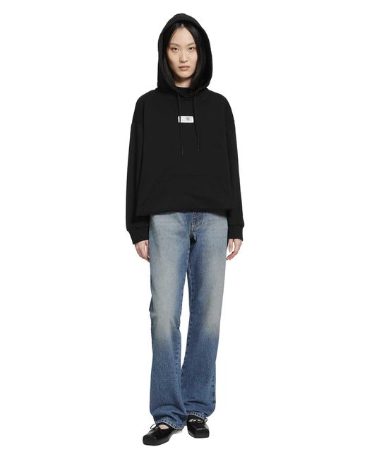 MM6 by Maison Margiela Black Signature Numeric Hoodie