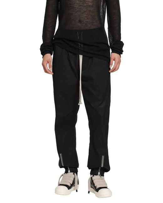 Rick Owens Black Tower Tecuatl Track Pants for men