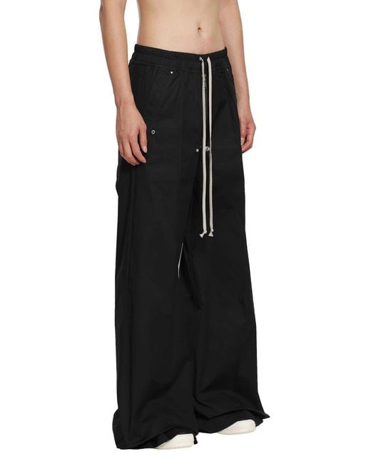 Rick Owens Black Tower Wide Bela Pants for men