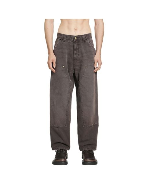 Carhartt Gray Og Double Knee Pants for men