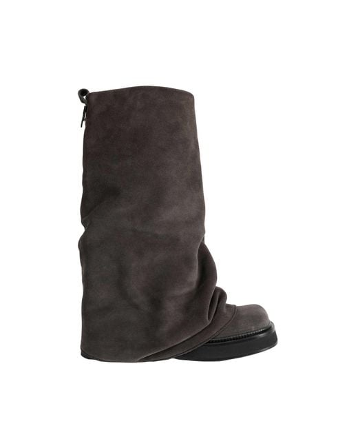 The Attico Black 'Robin' Combat Boots