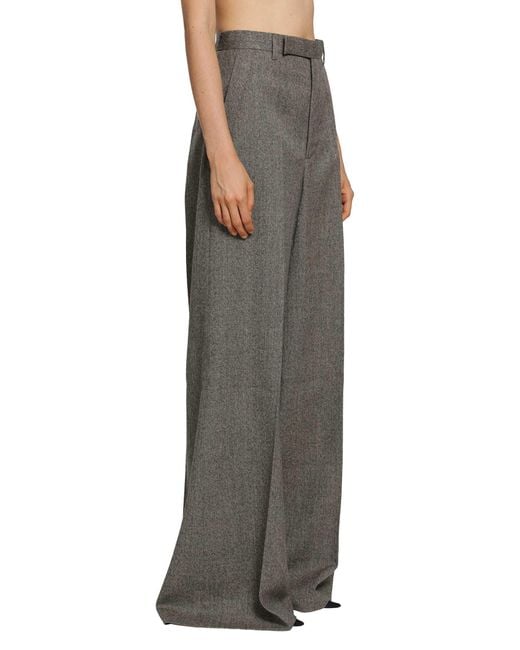 Rick Owens Gray Tower Wide Tailored Pants