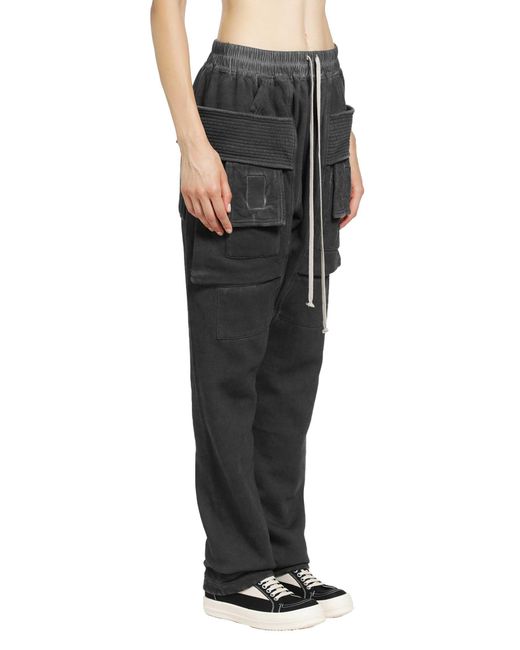 Rick Owens Black Tower Creatch Cargo Drawstring
