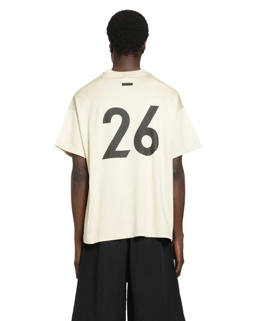 Fear Of God White Cotton Rayon 26 Tee for men