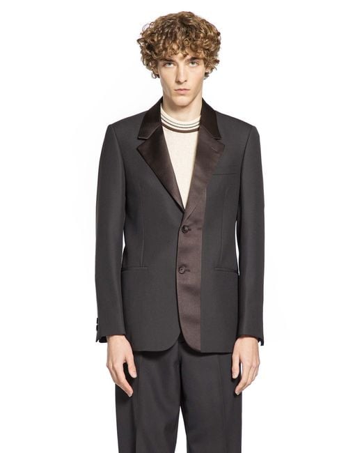 Fendi Black Crepe Blazer for men