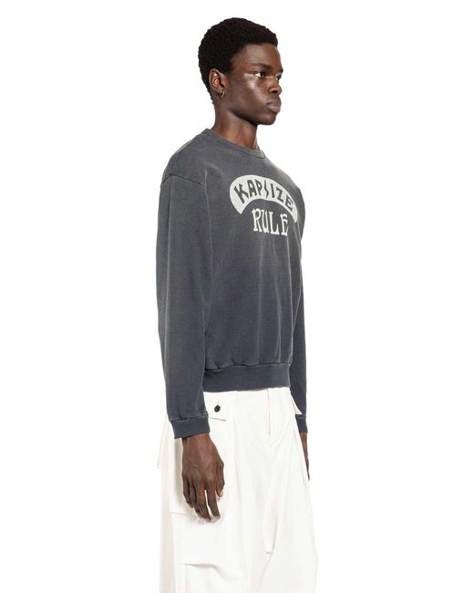 Kapital Blue Kapsize Rule Sweatshirt for men