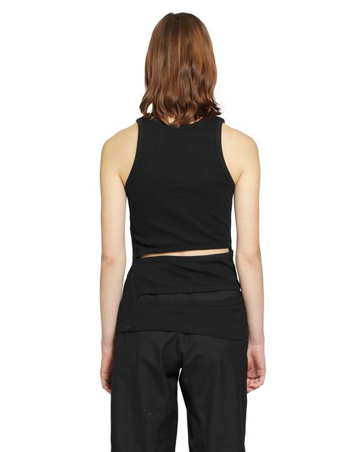 Coperni Black Spiral Tank Top