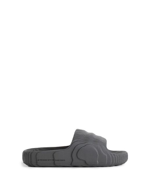 Adidas Gray Adilette 22 Slides
