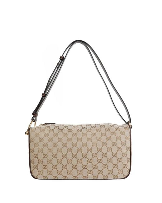 Gucci Metallic Half Horsebit Medium Shoulder Bag