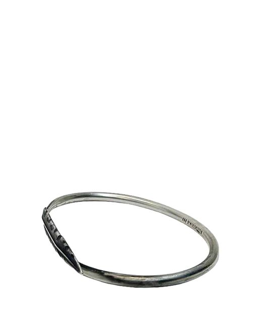 Ann Demeulemeester Metallic Dagvin Feather Bracelet for men