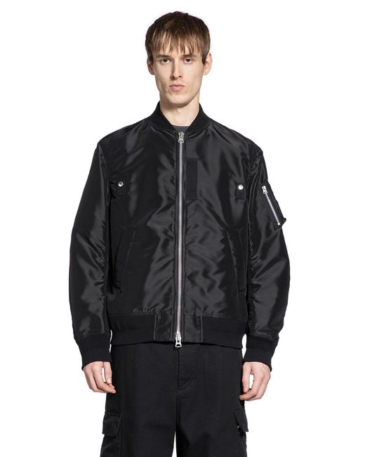 Sacai Black Nylon Twill Blopuson for men