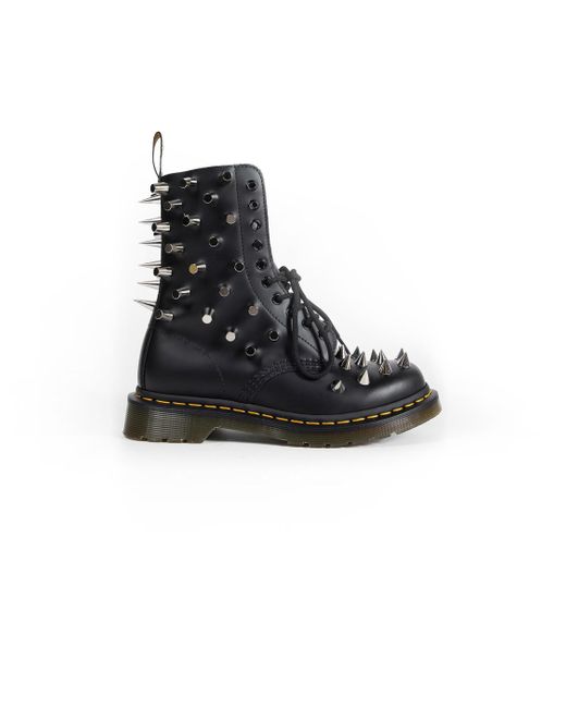 Junya Watanabe Dr. Martens Leather Lace-Up Boots in Black | Lyst
