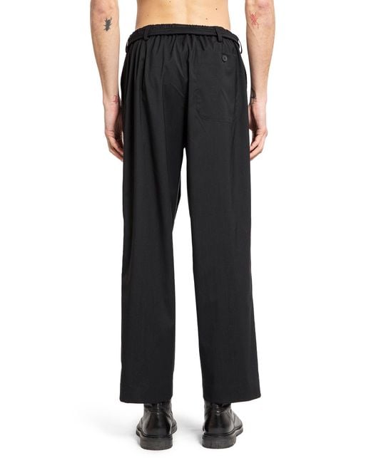 Craig Green Black Elasticated Worker Trousers for men