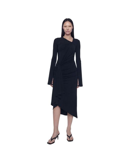 NVL-GARDE Blue L/S Wrap Dress