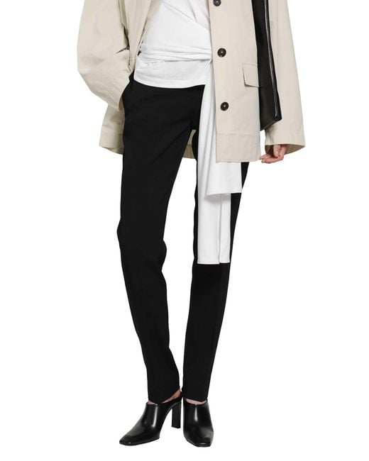 Totême  Black Low-Waist Slim Evening Trousers