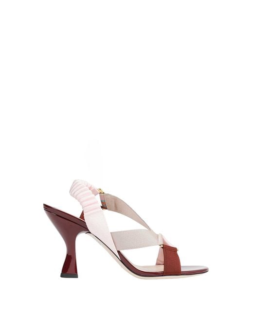 Fendi Pink Colibri Sandals