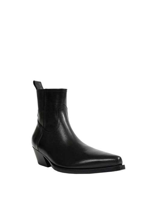 Ann Demeulemeester Black Imme Pointy Ankle Boots for men