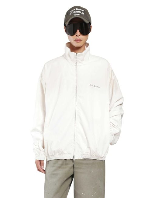Acne White Washed 1996 Logo Jacket for men