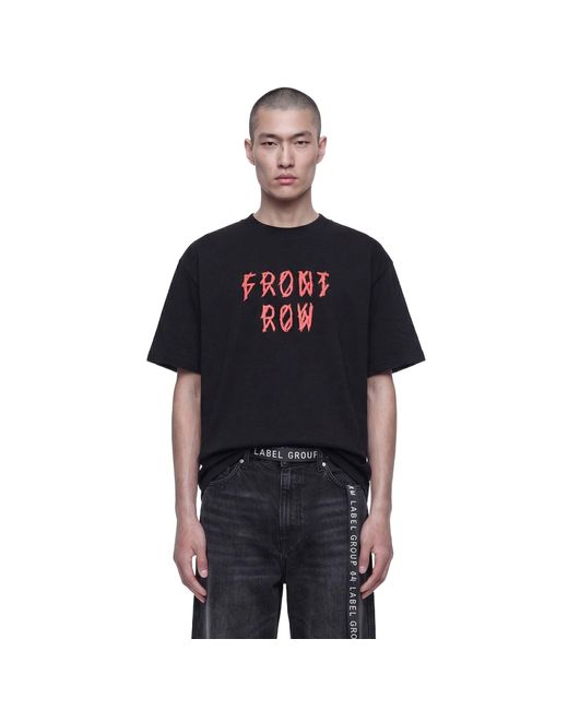 44 Label Group Black Drip Front Row T-Shirt for men