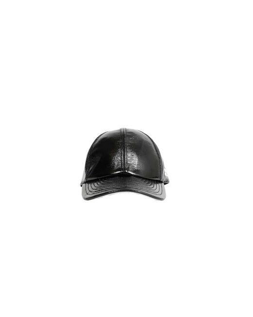 Courreges Black Reedition Vinyl Cap